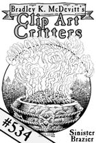 Clipart Critters 534-Sinister Brazier