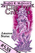 Clipart Critters  538 - Amazon Statue
