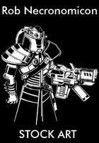 Stock Art - Rob Necronomicon - Cyborg Shock Trooper