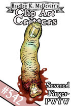 Clipart Critters 542-Severed Finger