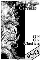 Clipart Critters 543-Old Orc Chieftain