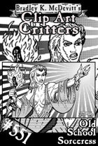 Clipart Critters 551- Old School Sorceress