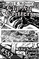 Clipart Critters 552-Old School Fantasy Battle