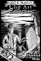 Clipart Critters 572-Haunted Mine
