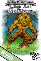 Clipart Critters 590 - Lion Man