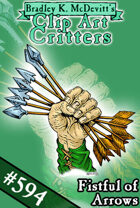 Clipart Critters 594 - Fistful Of Arrows