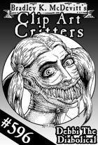 Clipart Critters 596 - Debbi The Diabolical