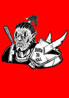 Stock Art - Rob Necronomicon - A Spiky Orc Warrior - or a cannibal or something