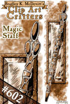 Clipart Critters 602-Magic Staff