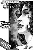 Clipart Critters 610-Worm Queen