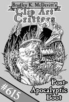 Clipart Critters 615- Post-Apocalyptic Boot