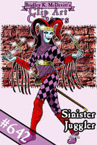 Clipart Critters 642- Sinister Juggler