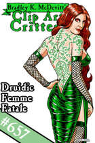 Clipart Critters 657- Druidic Femme Fatale
