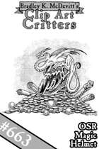 Clipart Critters 663-OSR Magic Helmet