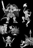 DoomArt - Dread Lord & Goblin Minions