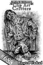 Clipart Critters 688-Bloated Undead