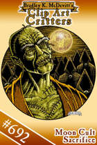 Clipart Critters 692-Moon Cult Sacrifice