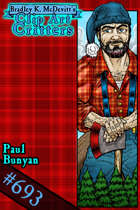 Clipart Critters 693-Paul Bunyan