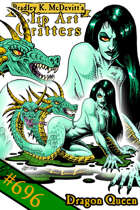 Clipart Critters 696-Dragon Queen