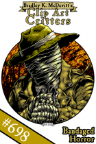 Clipart Critters 698-Bandaged Horror
