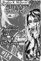 Clipart Critters 114 - Vampires find Blood Delicious