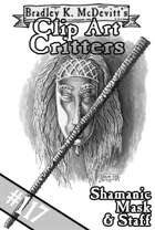 Clipart Critters 117 - Shamanic Mask & Staff