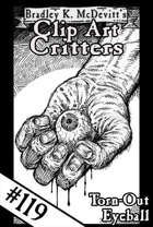 Clipart Critters 119 - Torn Out Eye