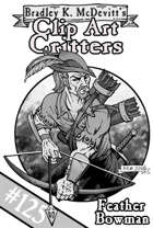 Clipart Critters 125 - Feather Bowman
