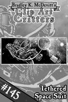 Clipart Critters 145 - Tethered Space Suit