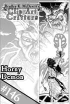 Clipart Critters 146 - Horny Demon