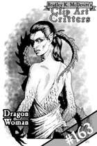 Clipart Critters 163 - Dragon Woman