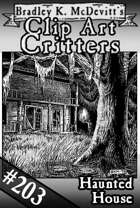 Clipart Critters 203 - Haunted House