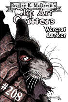Clipart Critters 208 - Wererat Lurker