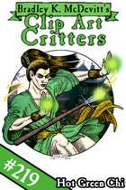 Clipart Critters 219 - Hot Green Chi