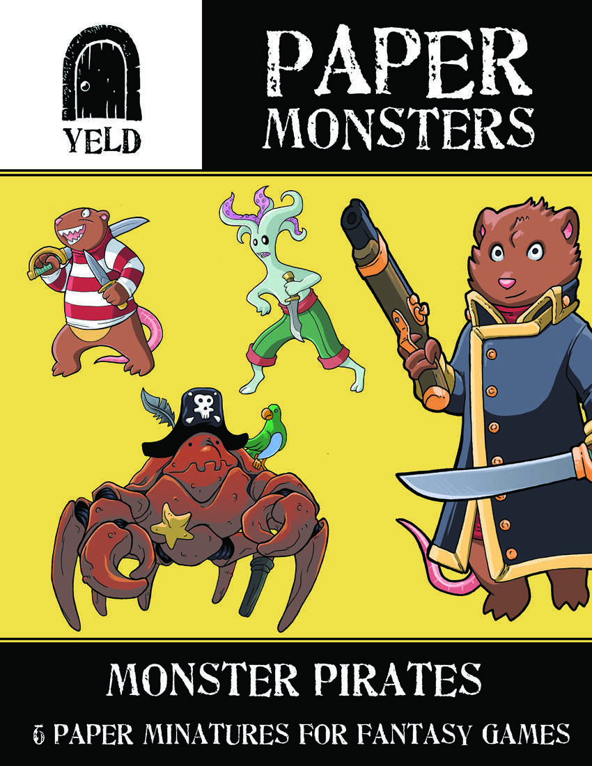 Yeld Paper Monsters: Pirate Monsters - Atarashi Games | DriveThruRPG