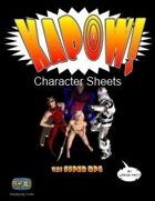 Kapow! Character Sheets