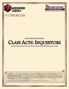 Class Acts: Inquisitors
