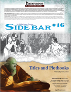 Sidebar #16 - Titles and Plot Hooks