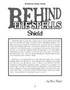 Behind the Spells: Shield