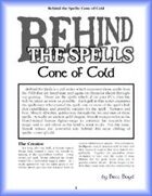 Behind the Spells: Cone of Cold