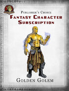Publisher's Choice - Fantasy Characters: Gold Golem