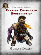 Publisher's Choice - Fantasy Characters: Mutant Dwarf