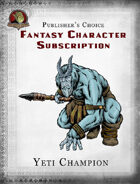 Publisher's Choice - Fantasy Characters: Yeti Champion