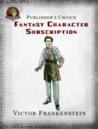 Publisher's Choice - Fantasy Characters:  Victor Frankenstein