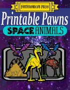 Printable Pawns:  Alien Animals