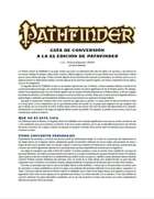Pathfinder 2ª ed. - Guía de conversión