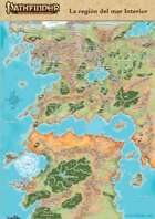 Pathfinder 1ª ed - Mapa de Golarion