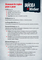Drácula vs Hitler - Resumen reglas y Hojas de personaje