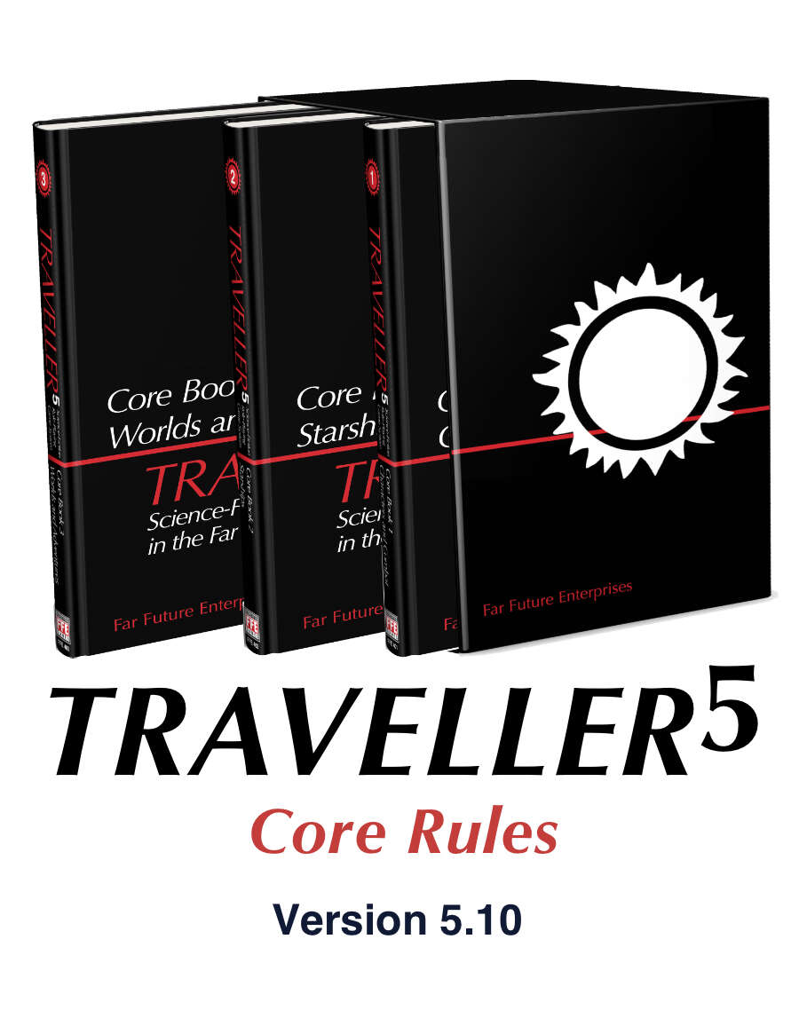 T5 Traveller5 Core Rules 3-Book Set