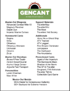 GenCant 2017 Traveller Muster Out Cards (PDF Only)